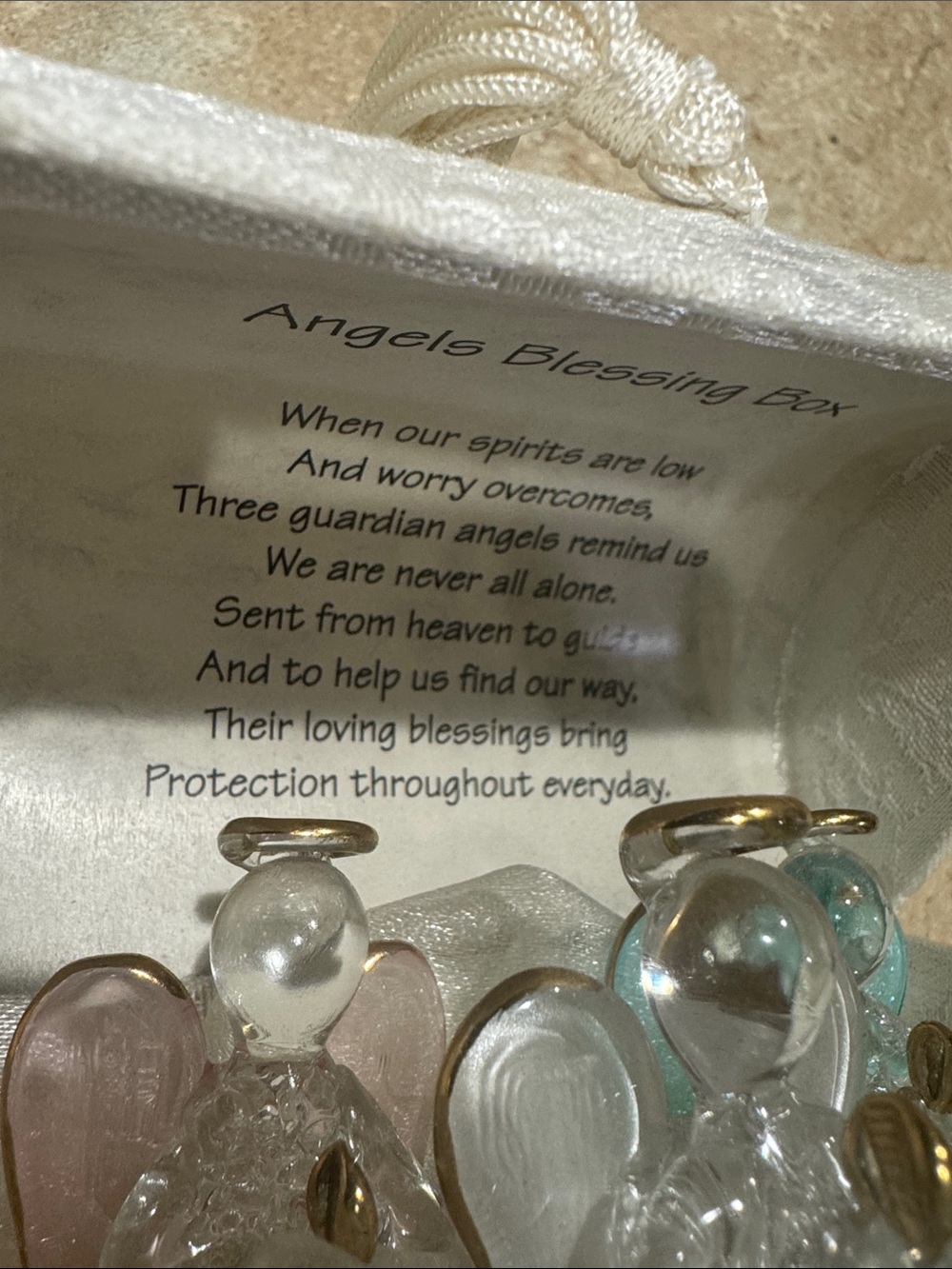 Glass Angels Blessing Box  Set - Picture 2 of 6